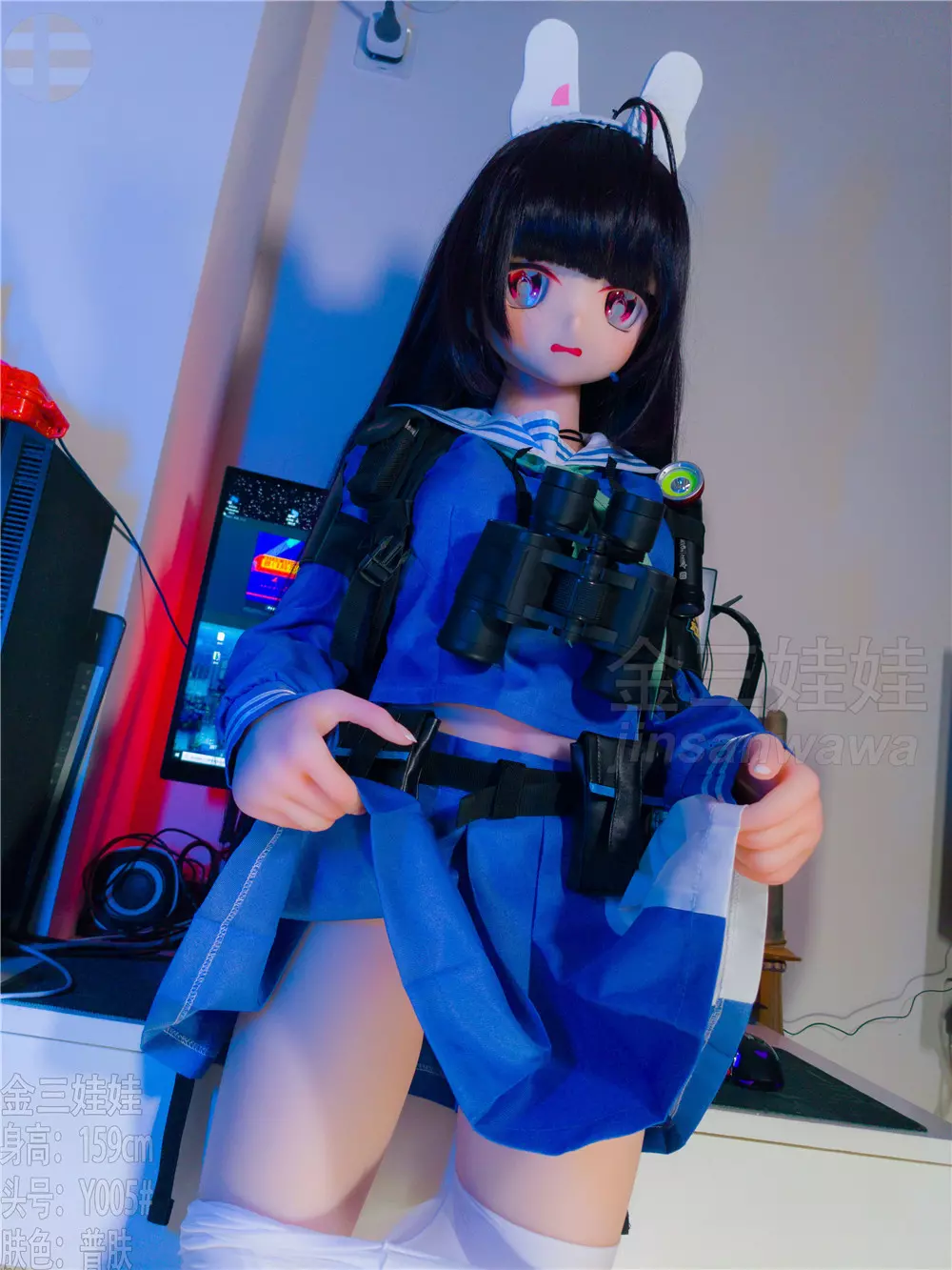 WM S-TPE 159cm (5ft2) Anime TPE Sex Doll with PVC Head #Y005